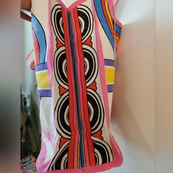 NWT Brighton Rainbow Bright Canvas Tote - Picture 5 of 9